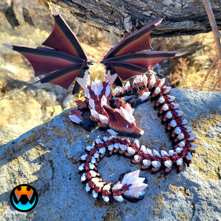 Dragon - Adult Crystal Wolf Winged