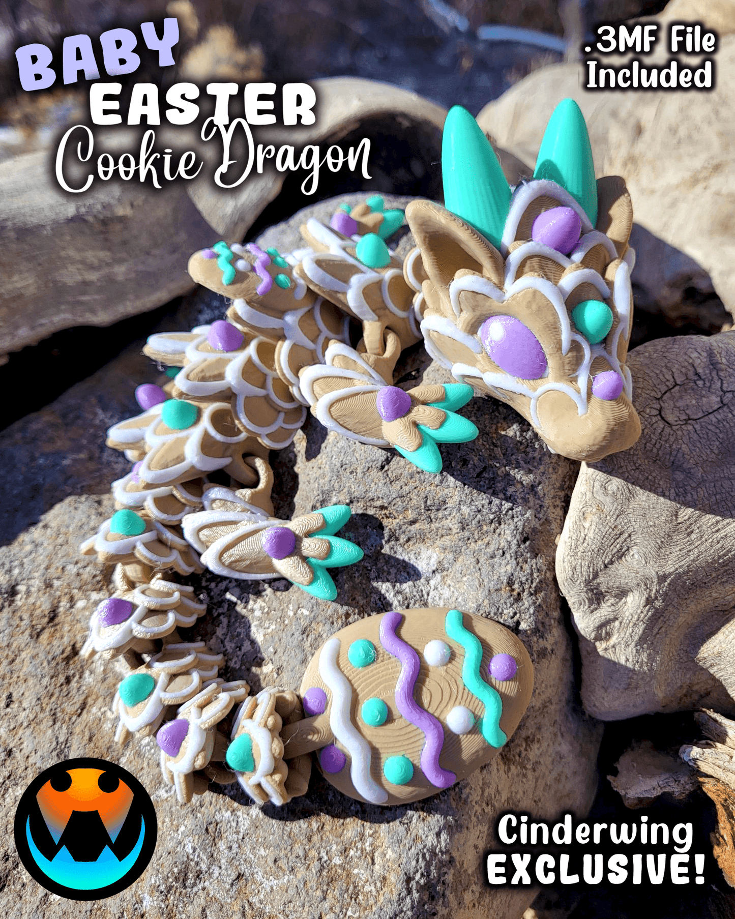 Dragon - Baby Easter Cookie