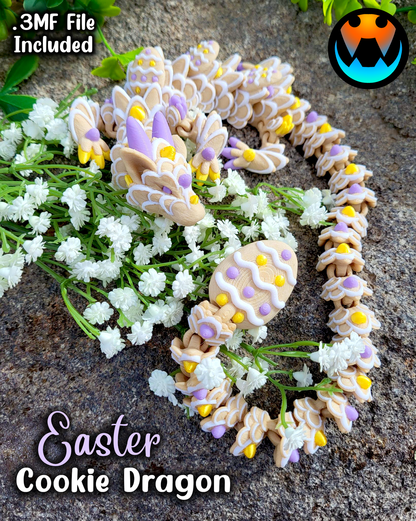 Dragon - Adult Easter Cookie